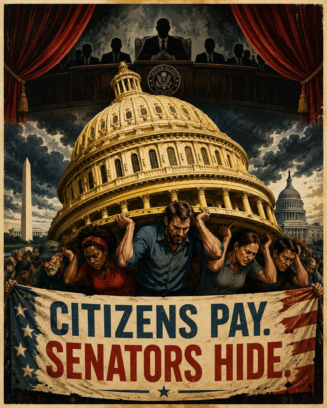 citizens carrying the load